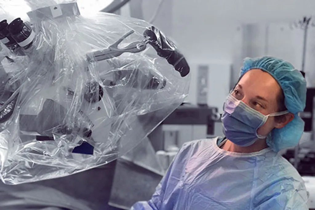 Eve Hoffman, MD, performing surgery